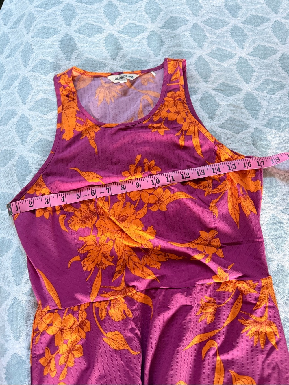 Toad & Co Crusher Maxi Dress—pink and orange - Picture 6 of 6